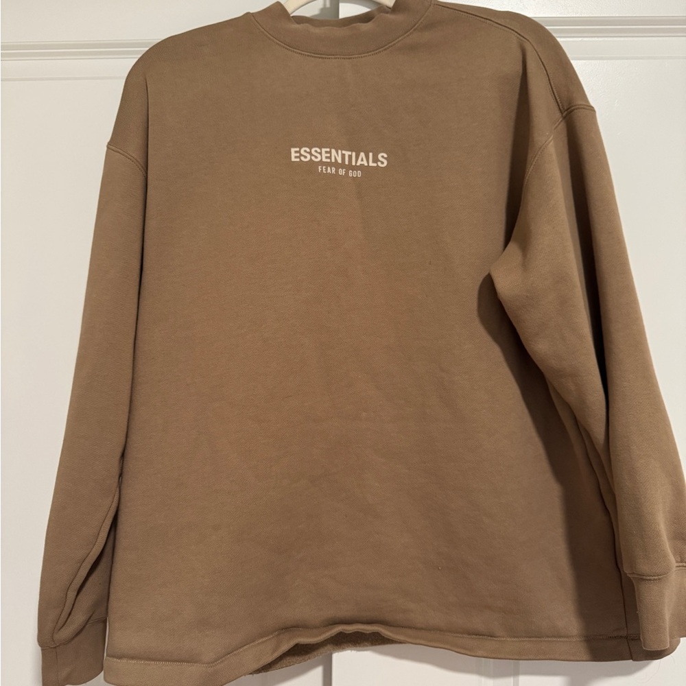 Fear of God Brown Crewneck Essentials Sweater